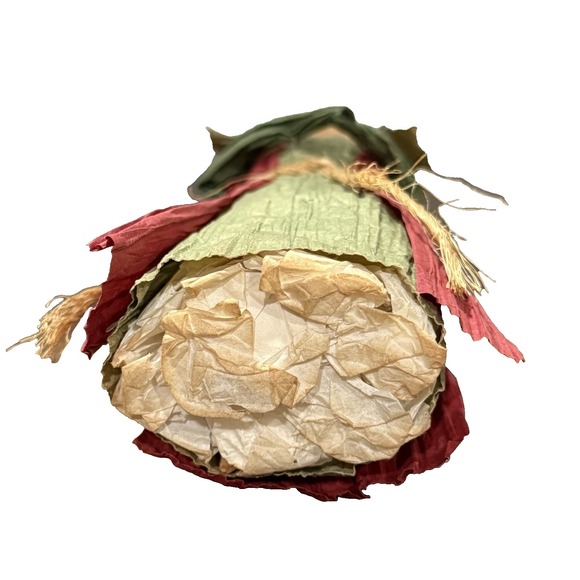 Vtg Handmade Xmas Nativity Paper Doll 8" Joseph Primitive Country Decor Folk Art - Picture 7 of 8